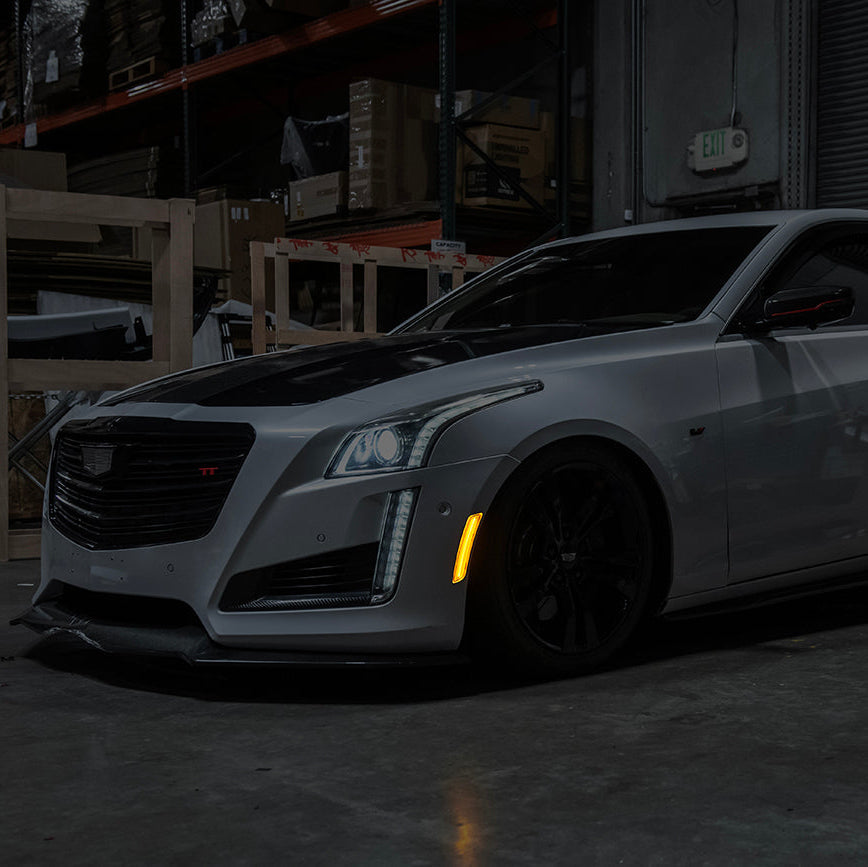 2014-19 Cadillac ATS & CTS | Front Bumper Amber LED Side Marker Lights