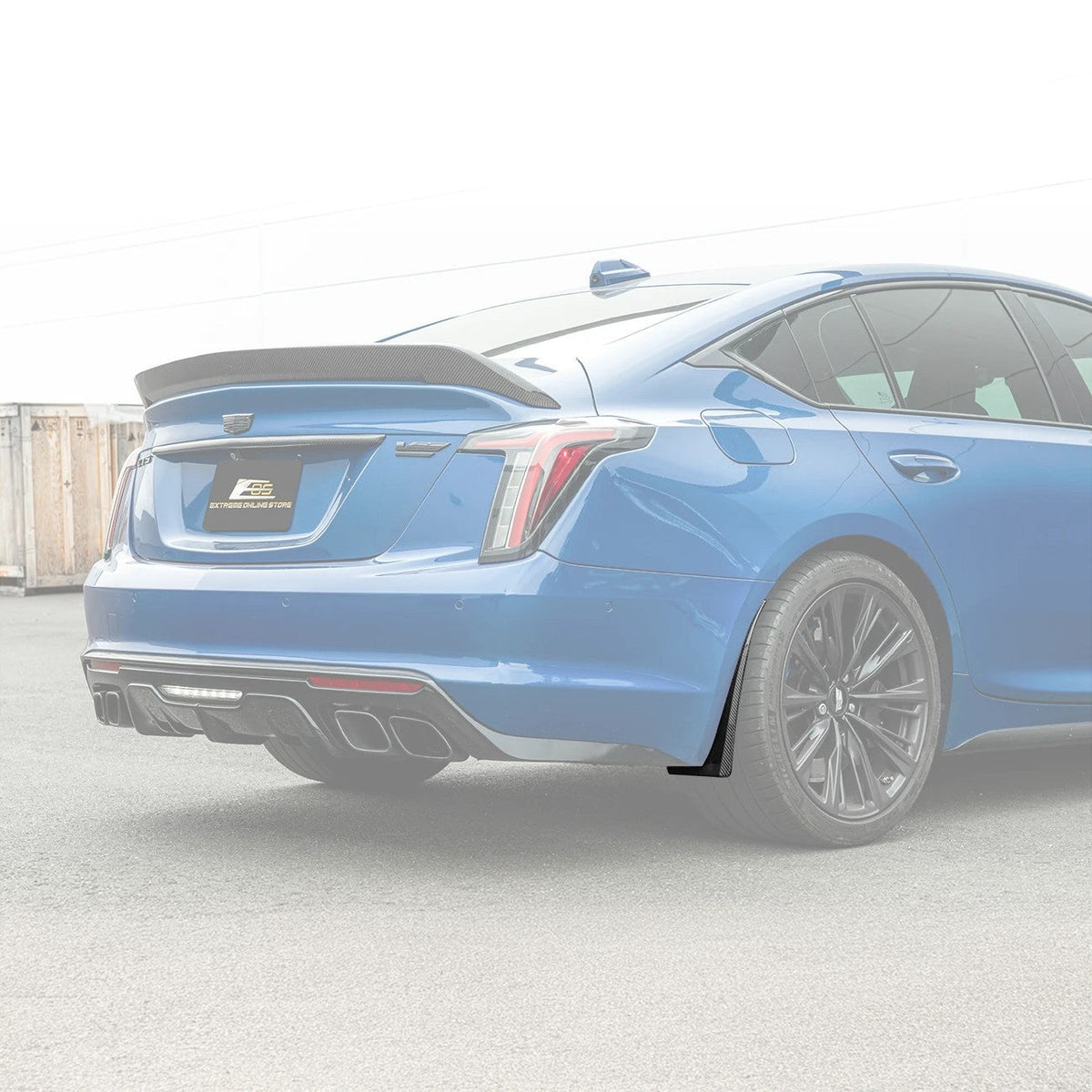 2020-Present Cadillac CT5 & CT5-V Blackwing | Carbon Fiber Mud Flaps Splash Guards