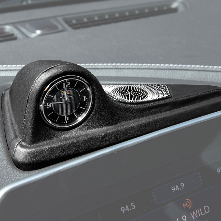 2020-24 Cadillac CT5 | Leather Dashboard Center Analog Clock & Speaker Pod