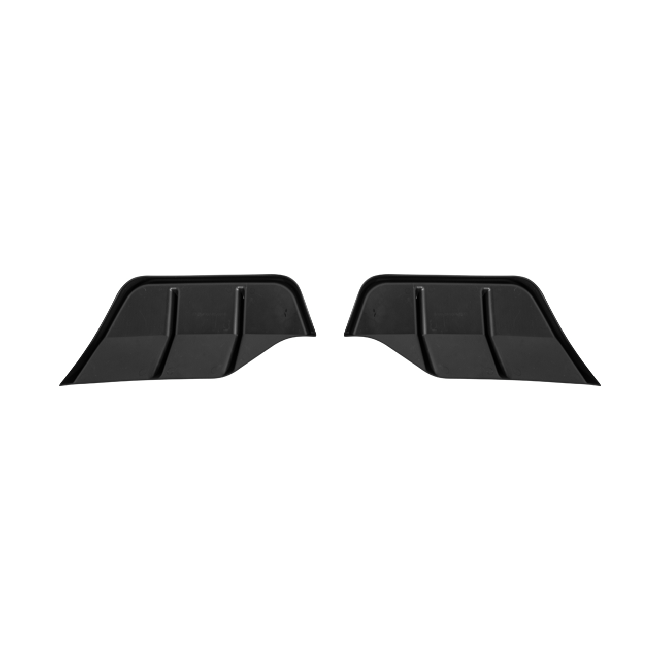 2025-Up Tesla Model Y | Fast Style Glossy Black Rear Bumper Finned Diffuser