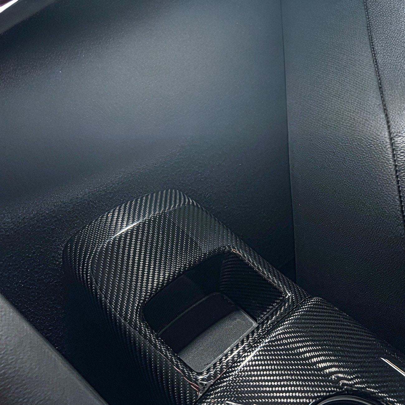 2020-Up Toyota GR Supra Carbon Fiber JDM Factory Style Rear Center Storage Compartment Cover