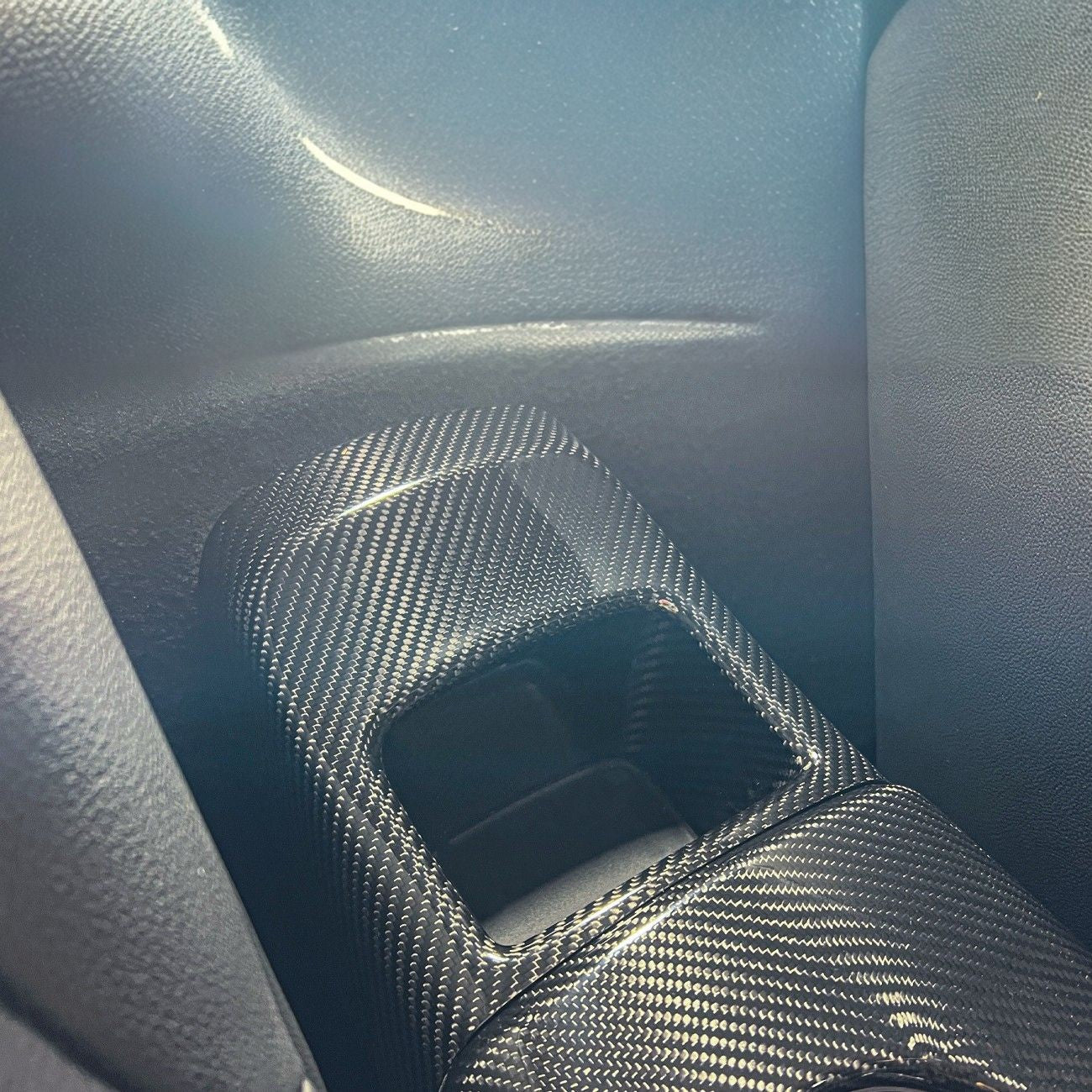 2020-Up Toyota GR Supra Carbon Fiber JDM Factory Style Rear Center Storage Compartment Cover