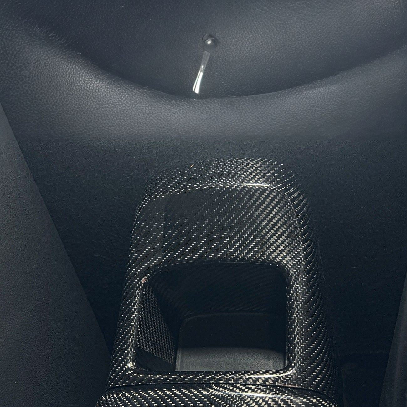 2020-Up Toyota GR Supra Carbon Fiber JDM Factory Style Rear Center Storage Compartment Cover