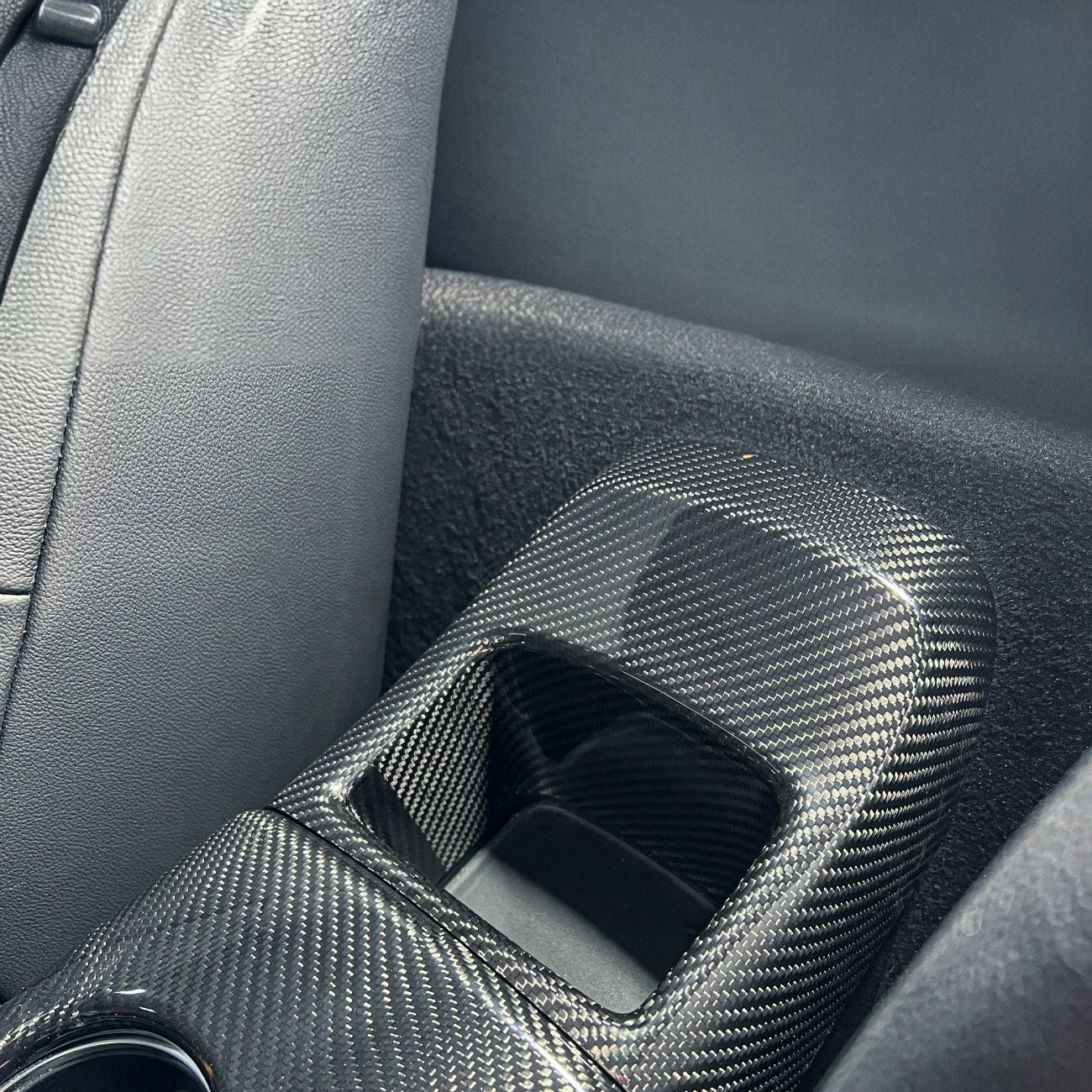 2020-Up Toyota GR Supra Carbon Fiber JDM Factory Style Rear Center Storage Compartment Cover