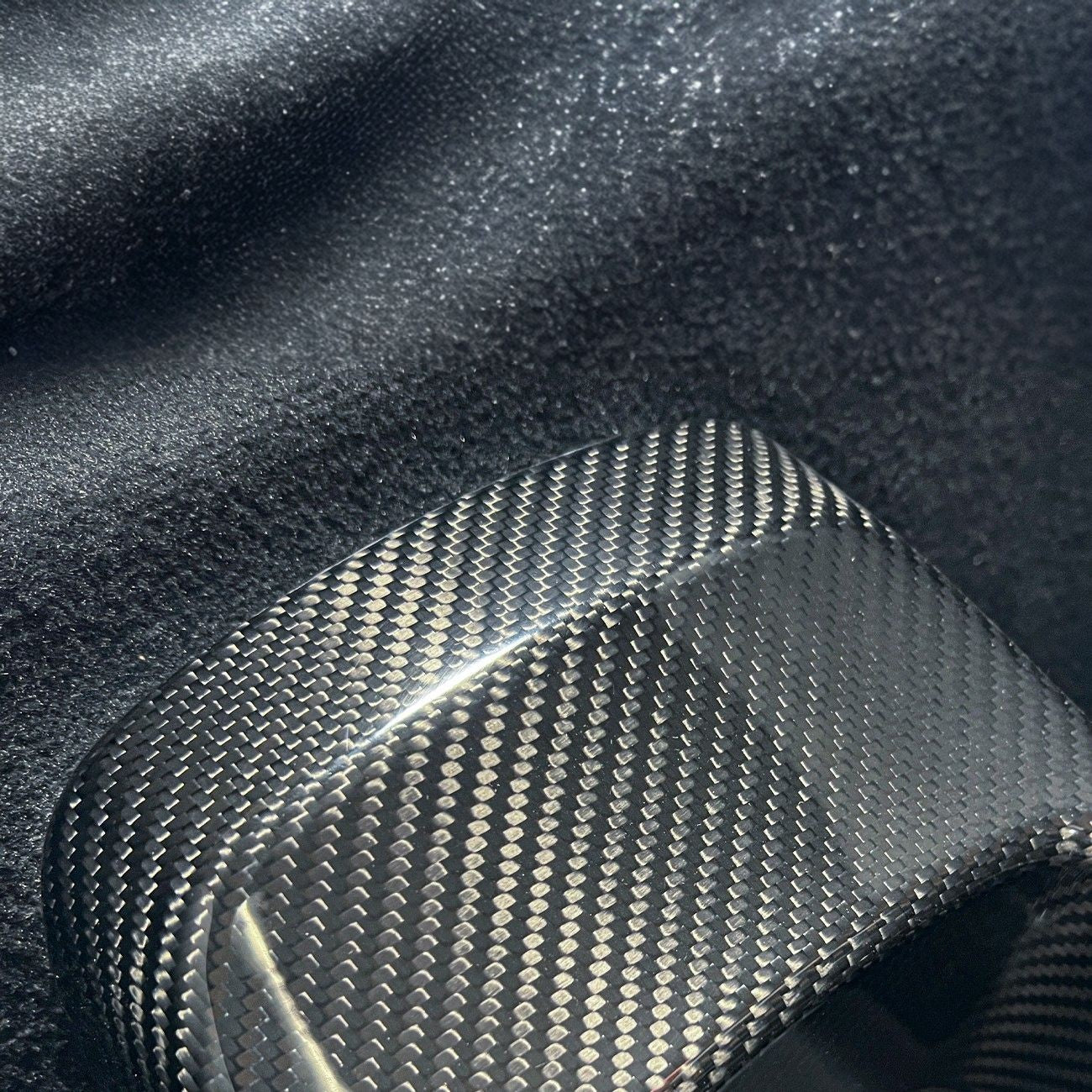 2020-Up Toyota GR Supra Carbon Fiber JDM Factory Style Rear Center Storage Compartment Cover