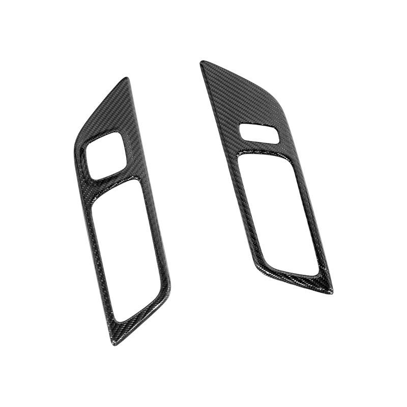 2015-Up Ford Mustang DRY CARBON FIBER Door Handle Panel Cover