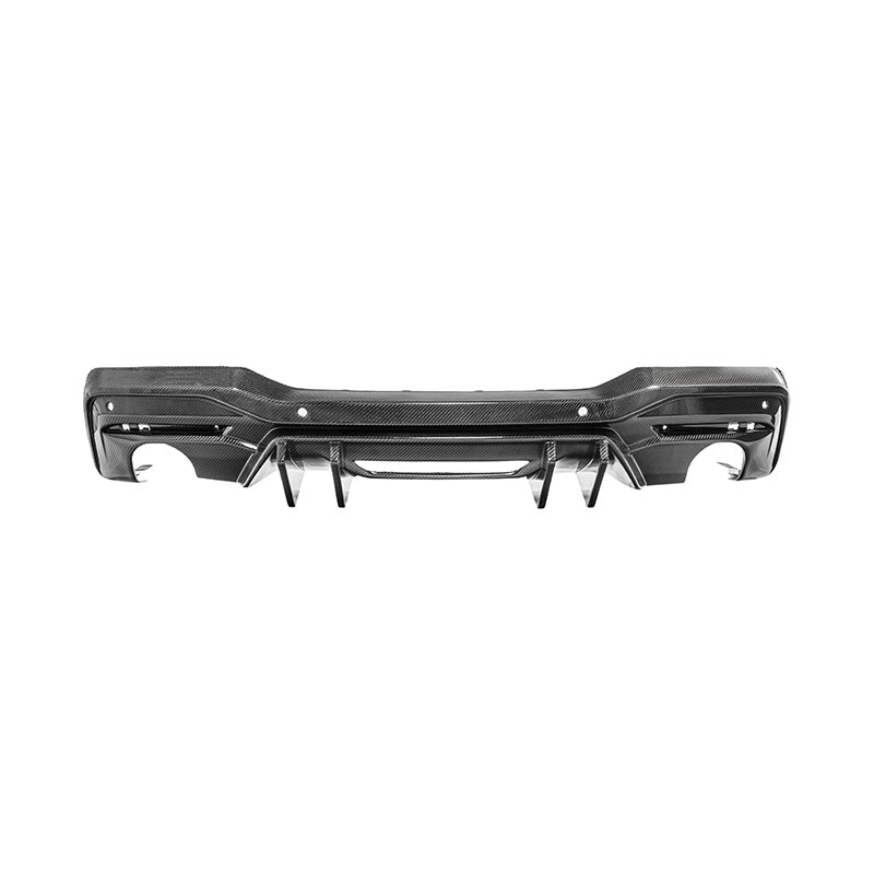 2024-Up Ford Mustang Performance V2 Carbon Fiber Rear Bumper Dual Tip Diffuser