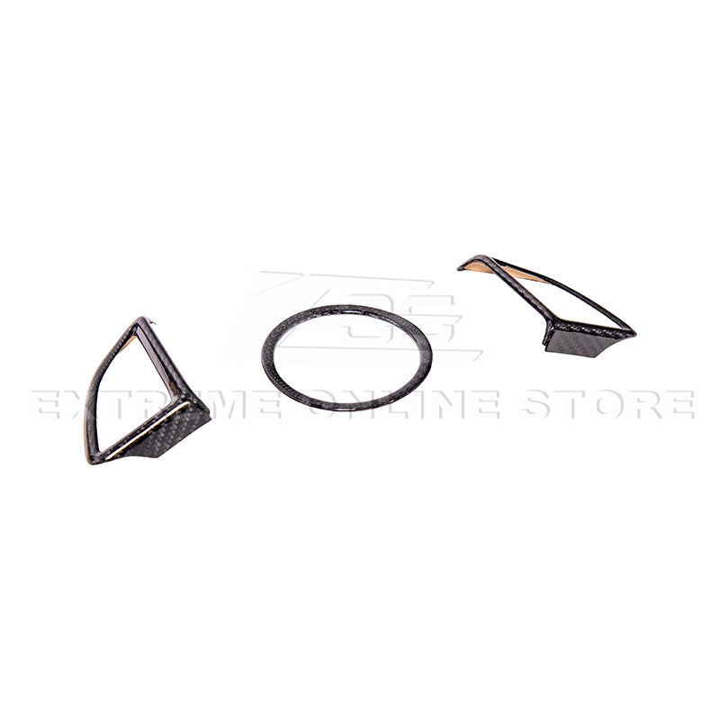2019-24 Camaro Dry Carbon Fiber Steering Wheel Trim Cover