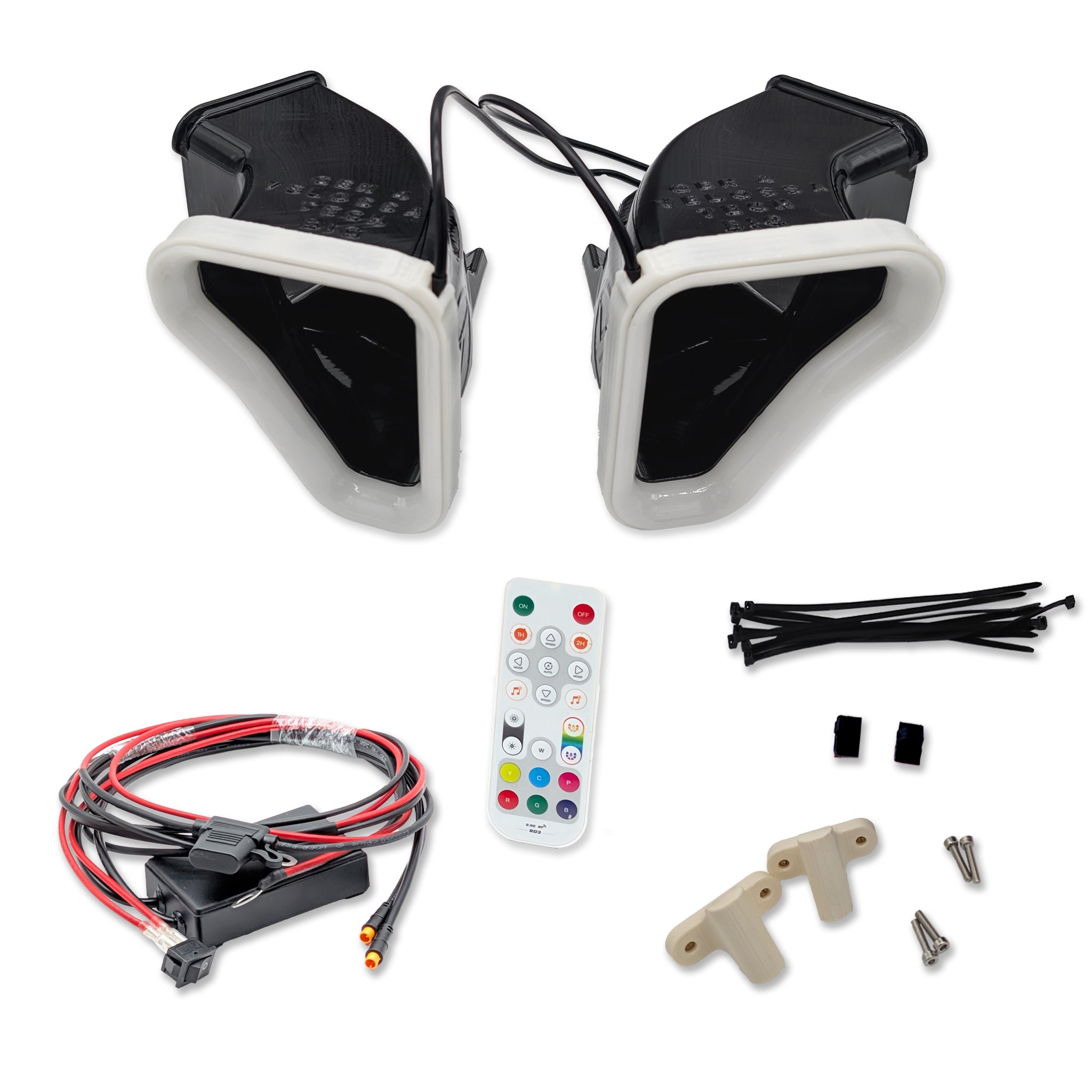 2020+ Cadillac CT4-V Dual BIG MOUTH LIT KIT Ram Air Intake Snorkels-Ram Air Intake-Grocery Getter Performance