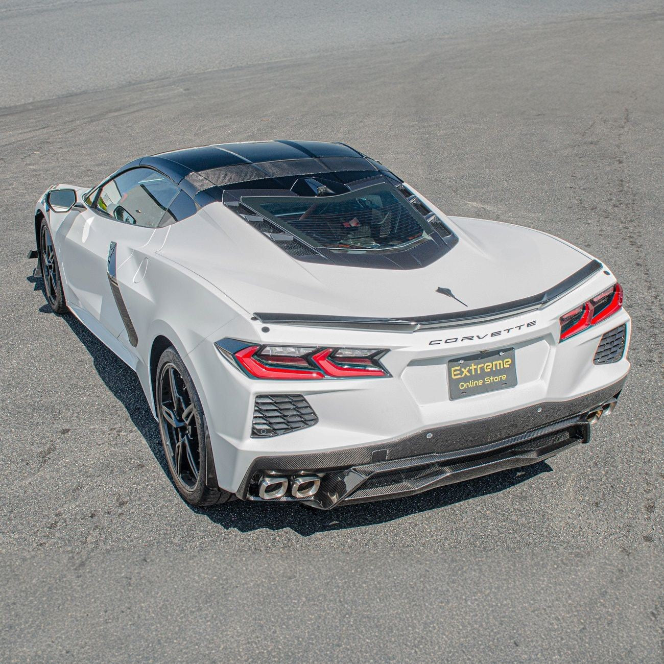 Corvette C8 Carbon Fiber Rear Bumper Lower Diffuser