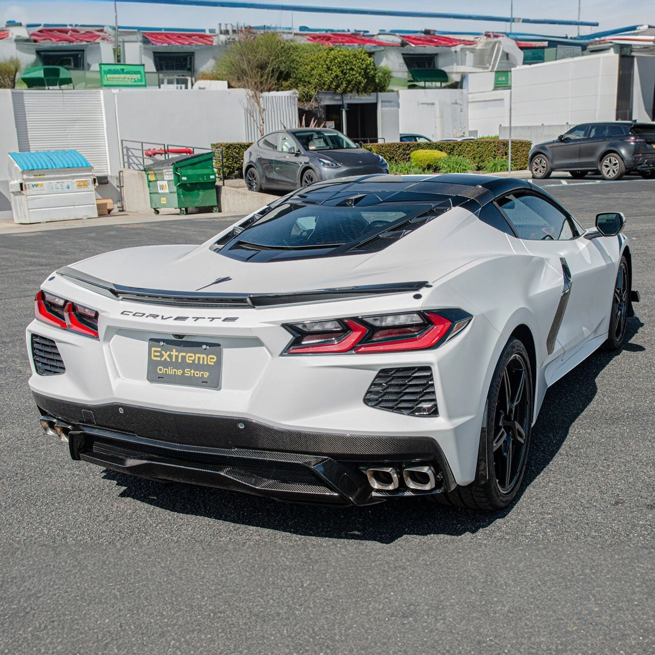Corvette C8 Carbon Fiber Rear Bumper Lower Diffuser