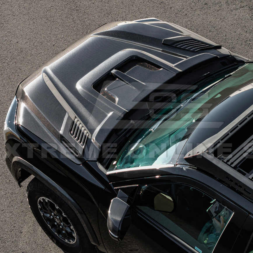 2022-Up Toyota Tundra | EOS CARBON FIBER Front Vented Hood Cover w/ Side Vent