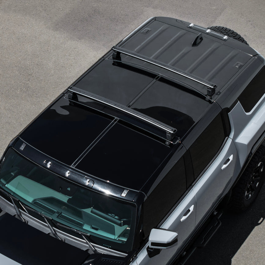 2022-Up GMC Hummer EV | Aluminum Roof Mounted Cargo & Luggage Cross Rail Rack