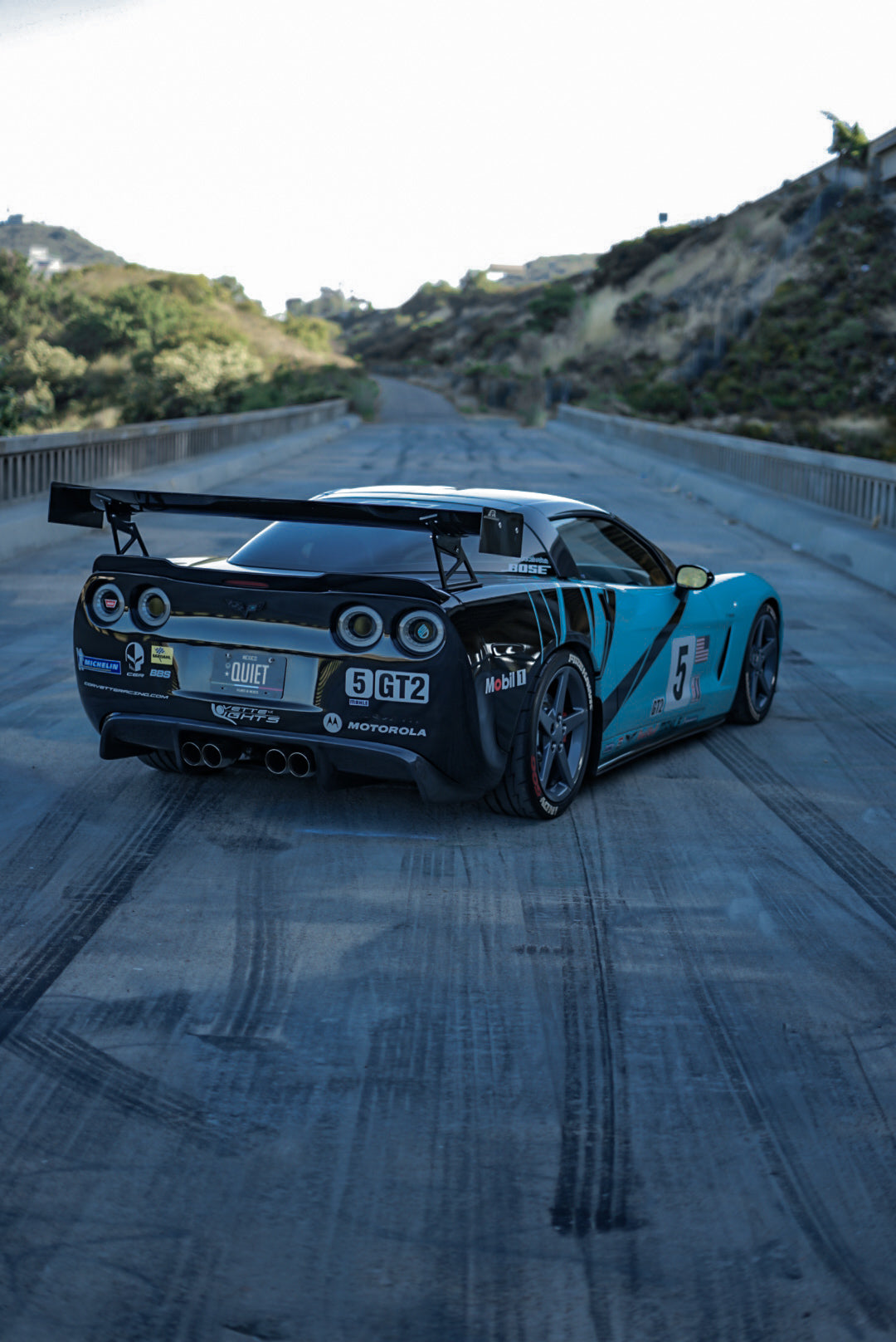 Chevrolet Corvette C6 / C6 Z06 GTC500 Carbon Fiber Adjustable Wing