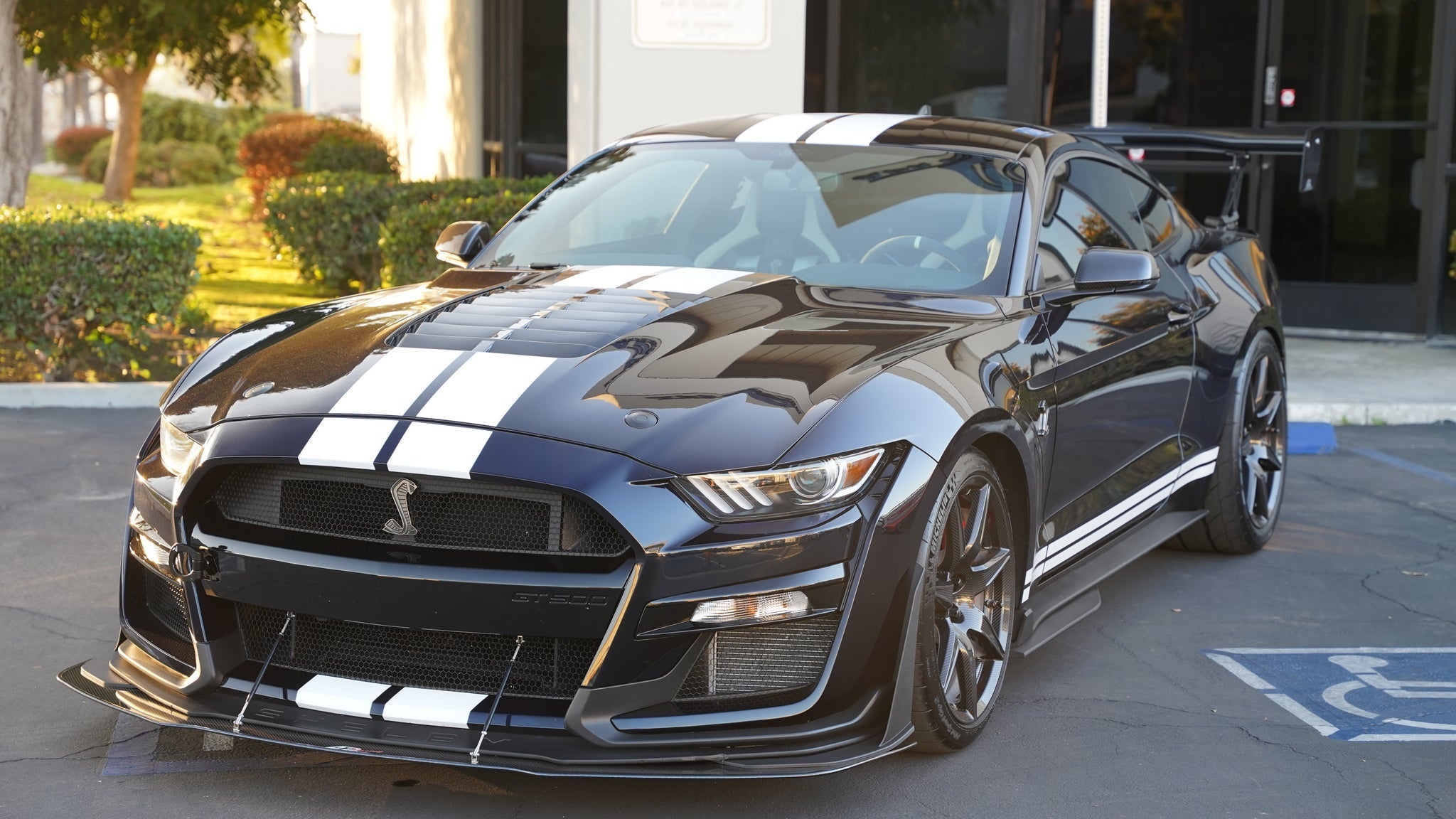 Carbon Fiber Ford Mustang S550 Shelby GT500 Hood Vent 2020-2023