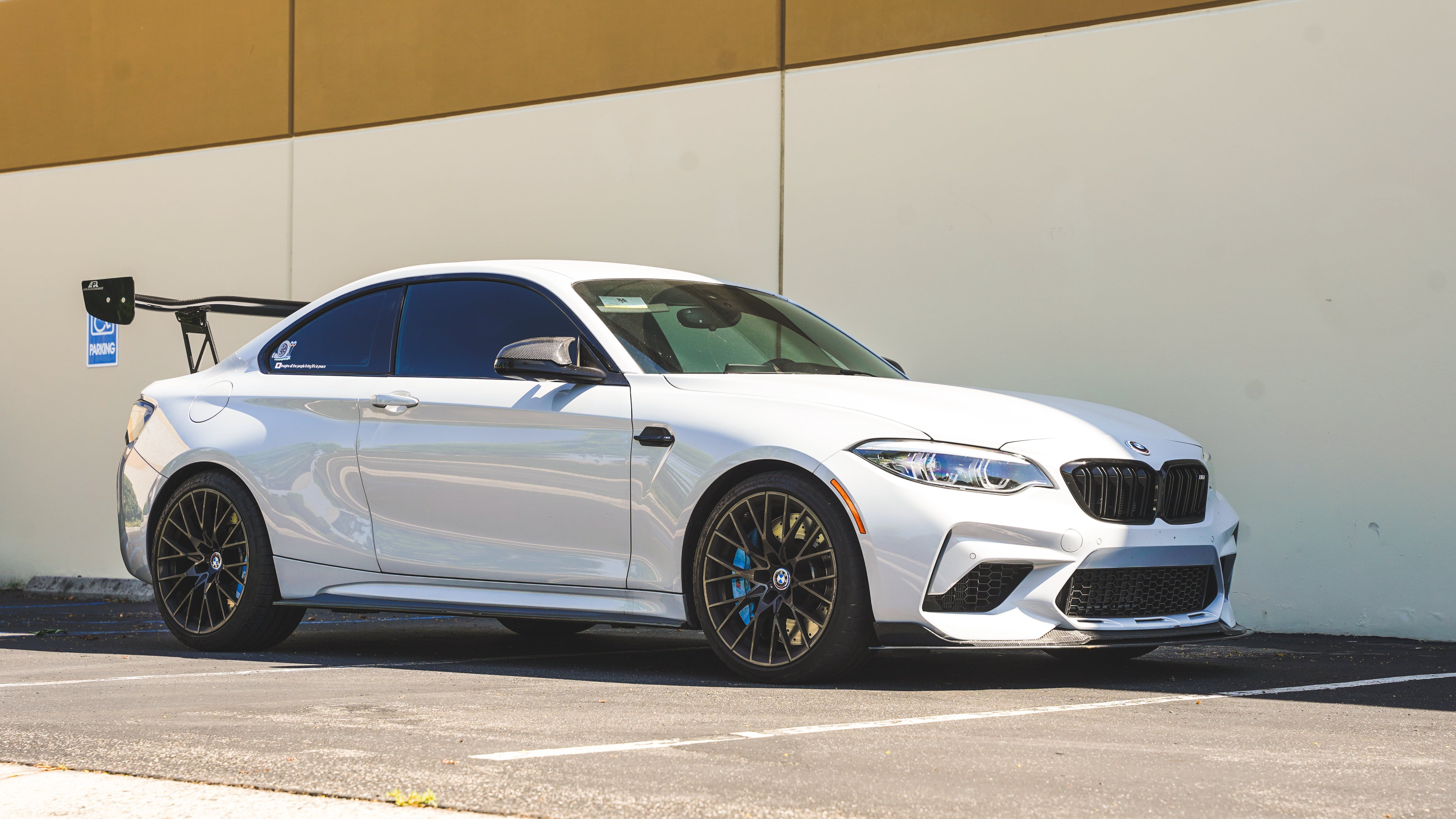 BMW F87 M2 Stock Bumper Carbon Fiber Front Wind Splitter 2016-2021-Front Wind Splitter-Grocery Getter Performance