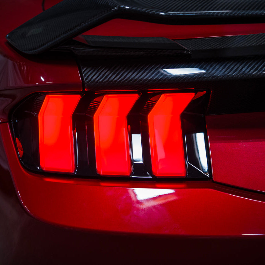 2024-Up Ford Mustang S650 EURO Sequential Signal LED Smoked Rear Taillights