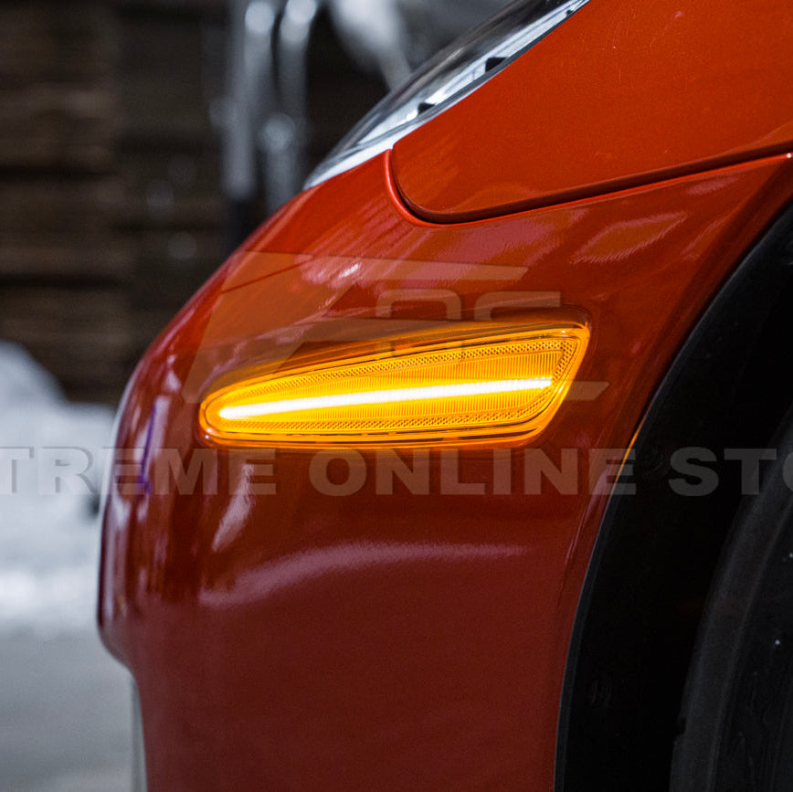 Corvette C6 Front & Rear Amber Light LED Side Markers Pair