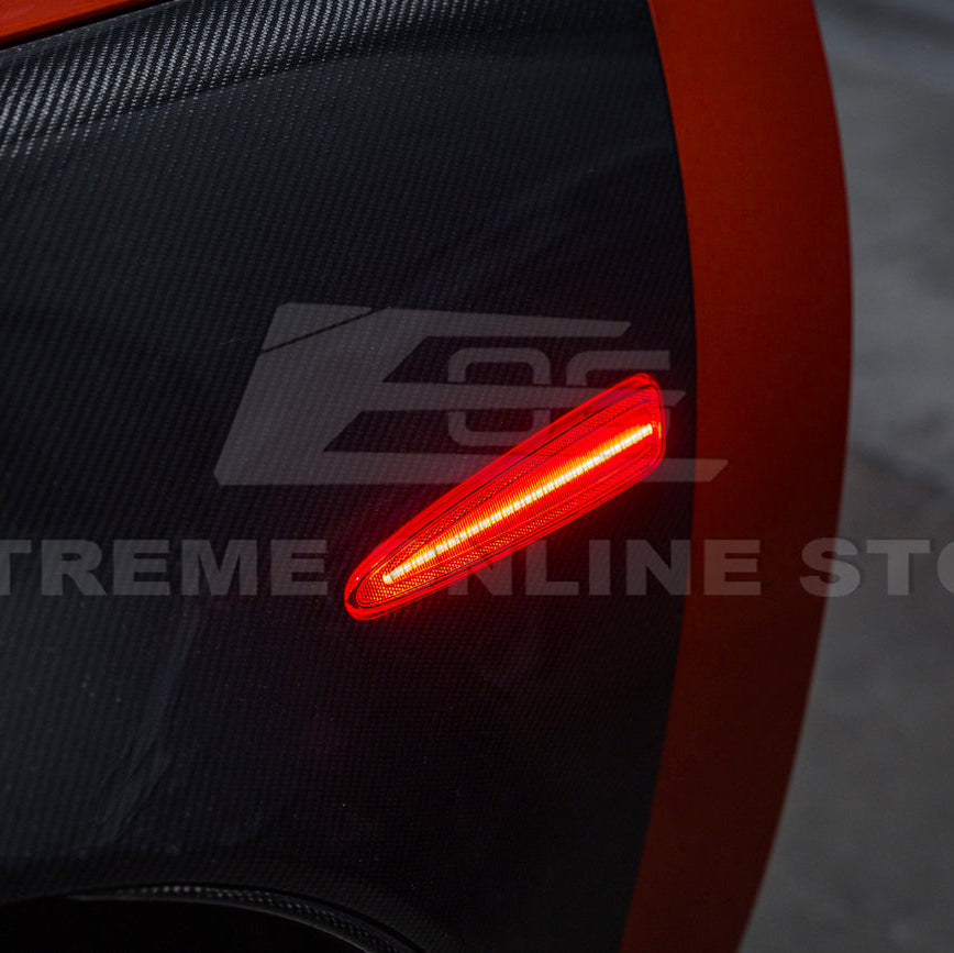 Corvette C6 Front & Rear Amber Light LED Side Markers Pair