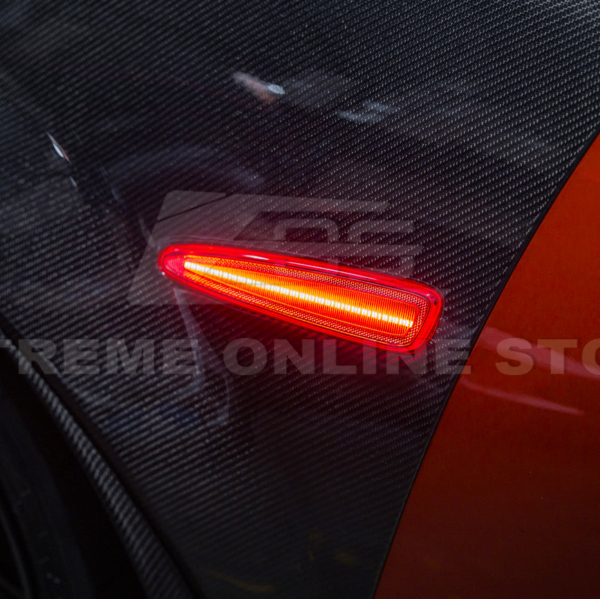 Corvette C6 Front & Rear Amber Light LED Side Markers Pair