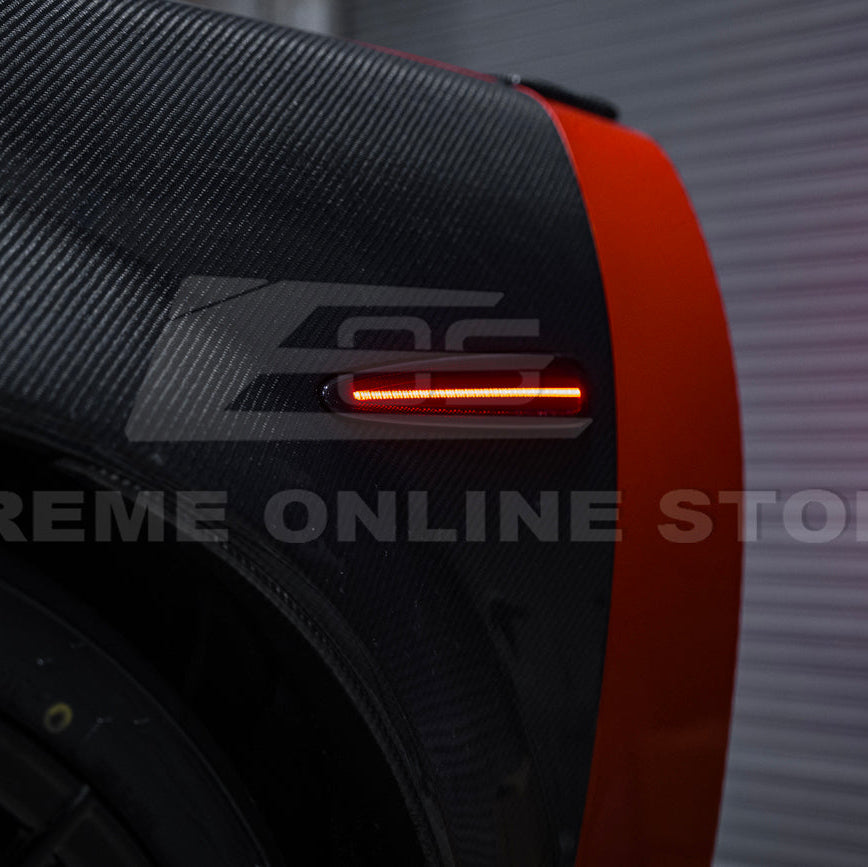 Corvette C6 Front & Rear Amber Light LED Side Markers Pair