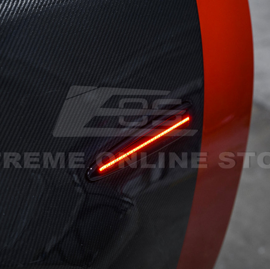 Corvette C6 Front & Rear Amber Light LED Side Markers Pair