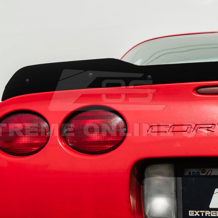 Corvette C5 ZR1 Extended GLOSSY BLACK Rear Trunk Lid Wickerbill Spoiler