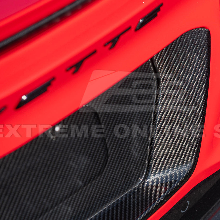 Corvette C8 Z06 DRY CARBON FIBER License Plate Backing