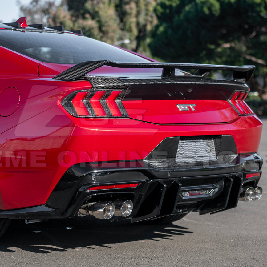 2024+ Ford Mustang V2 Package Carbon Fiber Rear Bumper Diffuser