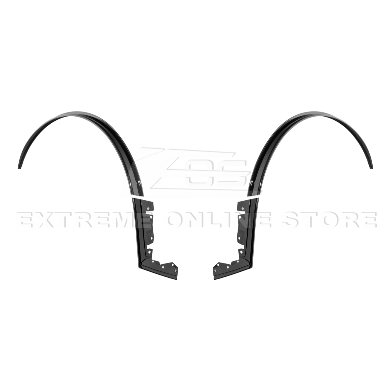 2024-Up Ford Mustang S650 DRY CARBON FIBER Rear Quarter Fender Flare Extension