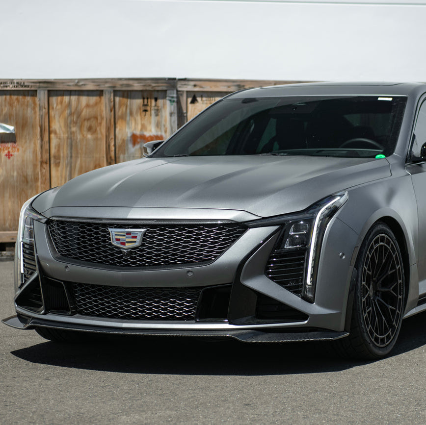 2025-Up Cadillac CT5-V Blackwing | Factory Dry Carbon Fiber Front Lip Splitter