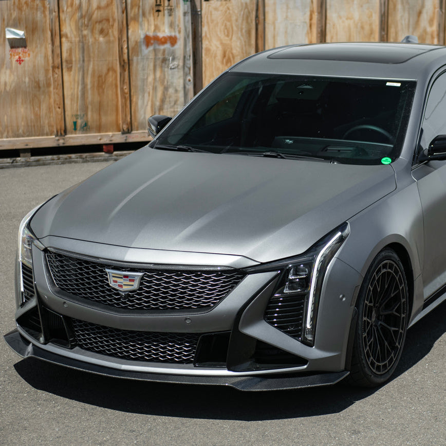 2025-Up Cadillac CT5-V Blackwing | Factory Dry Carbon Fiber Front Lip Splitter