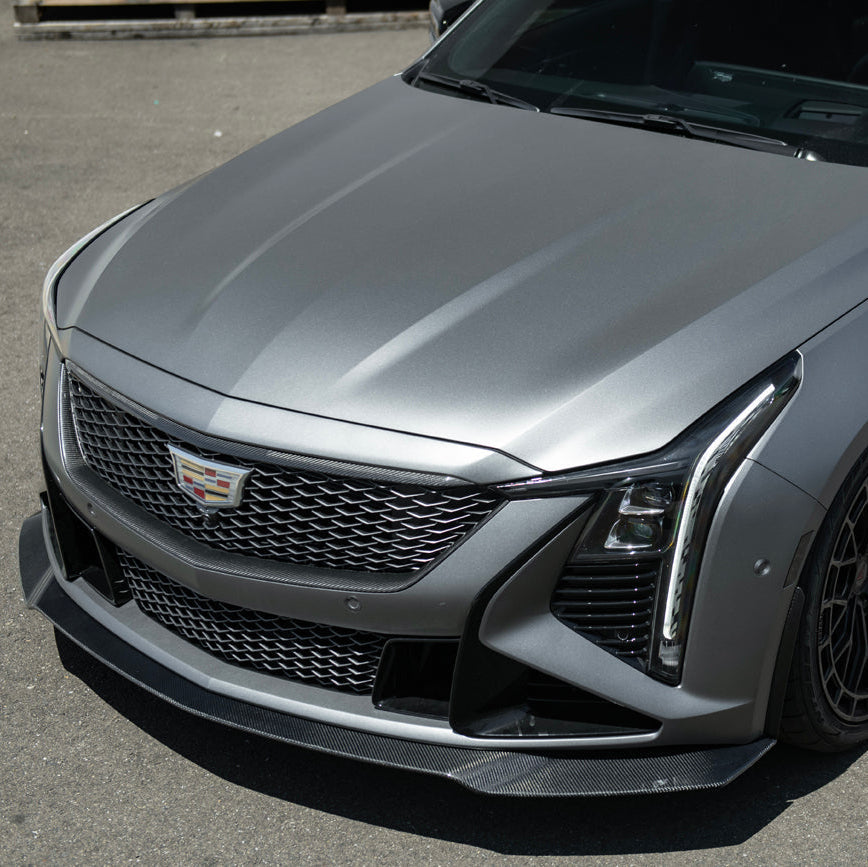 2025-Up Cadillac CT5-V Blackwing | Factory Dry Carbon Fiber Front Lip Splitter