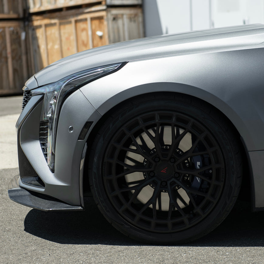 2025-Up Cadillac CT5-V Blackwing | Factory Dry Carbon Fiber Front Lip Splitter