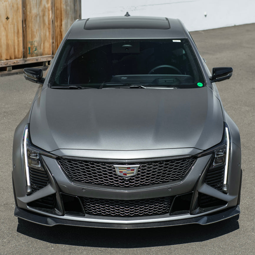 2025-Up Cadillac CT5-V Blackwing | Factory Dry Carbon Fiber Front Lip Splitter