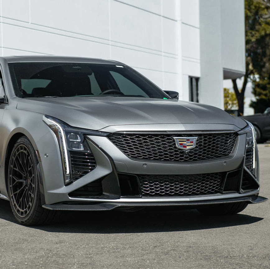 2025-Up Cadillac CT5-V Blackwing | Factory Dry Carbon Fiber Front Lip Splitter
