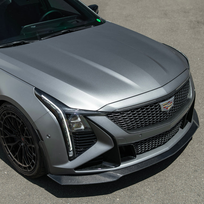 2025-Up Cadillac CT5-V Blackwing | Factory Dry Carbon Fiber Front Lip Splitter