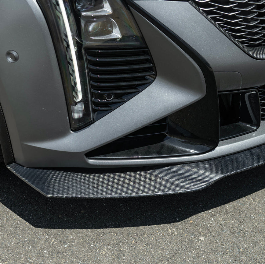 2025-Up Cadillac CT5-V Blackwing | Factory Dry Carbon Fiber Front Lip Splitter