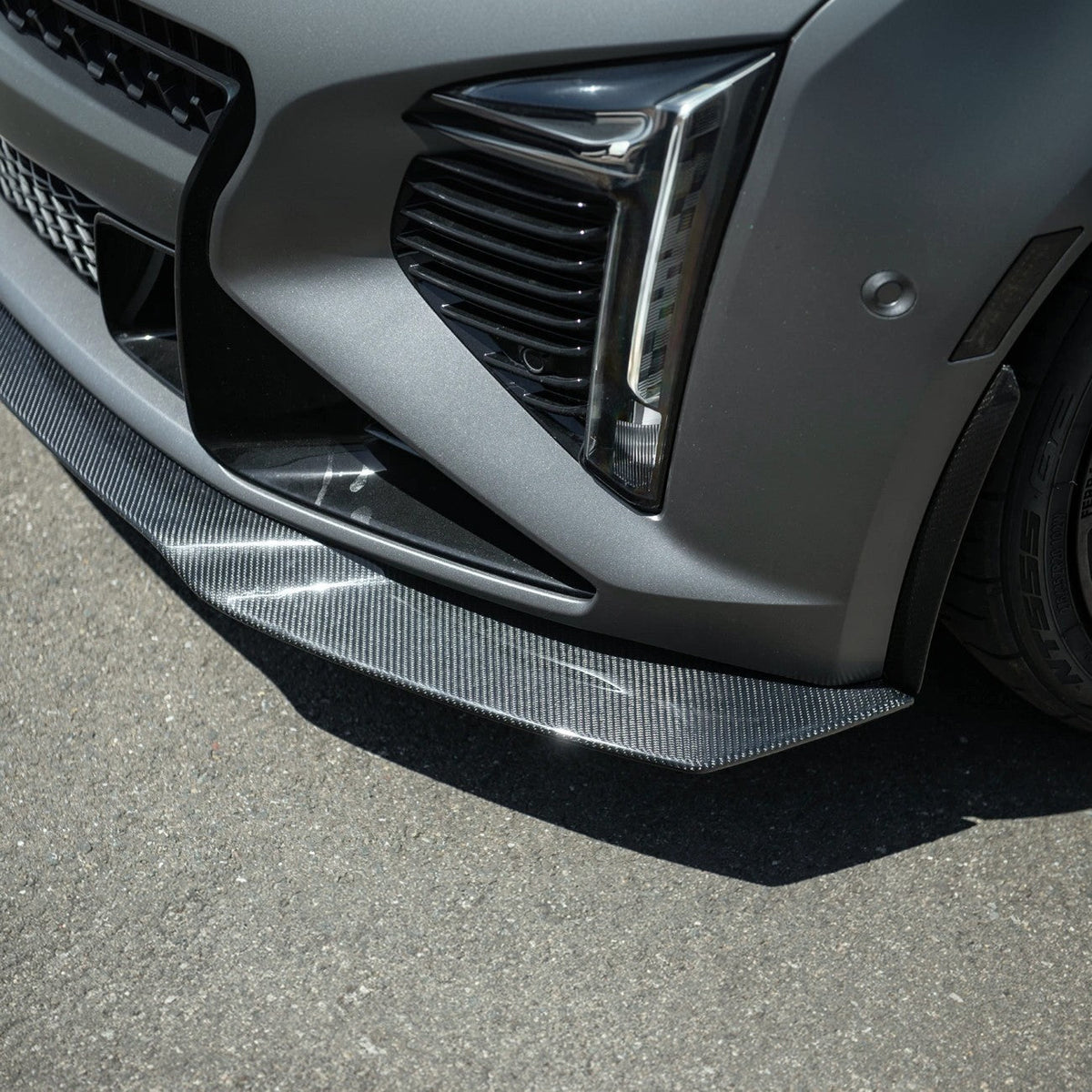 2025-Up Cadillac CT5-V Blackwing Carbon Fiber Factory Style Front Bumper Splitter Lip Replacement