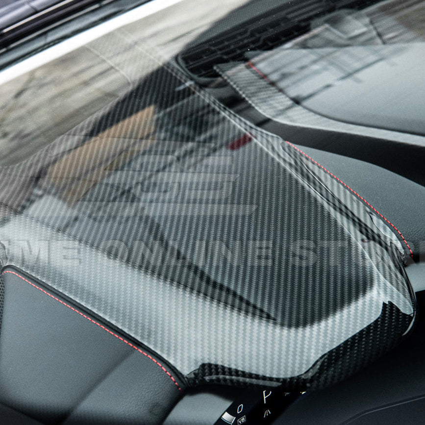 Corvette C8 DRY CARBOn FIBER Upper Dashboard Instrument Panel Cover