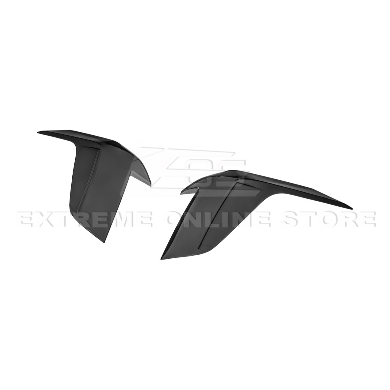 2020-Up Cadillac CT4 | SMOKE TINTED Rear Tail Light Trim Bezel Cover Pair