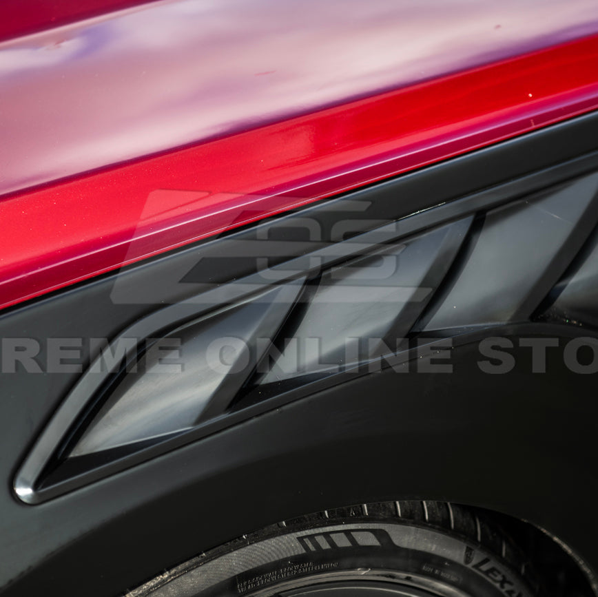 2015-17 Ford Mustang S550 | GTD Style Primed Black Front Side Vented Fenders