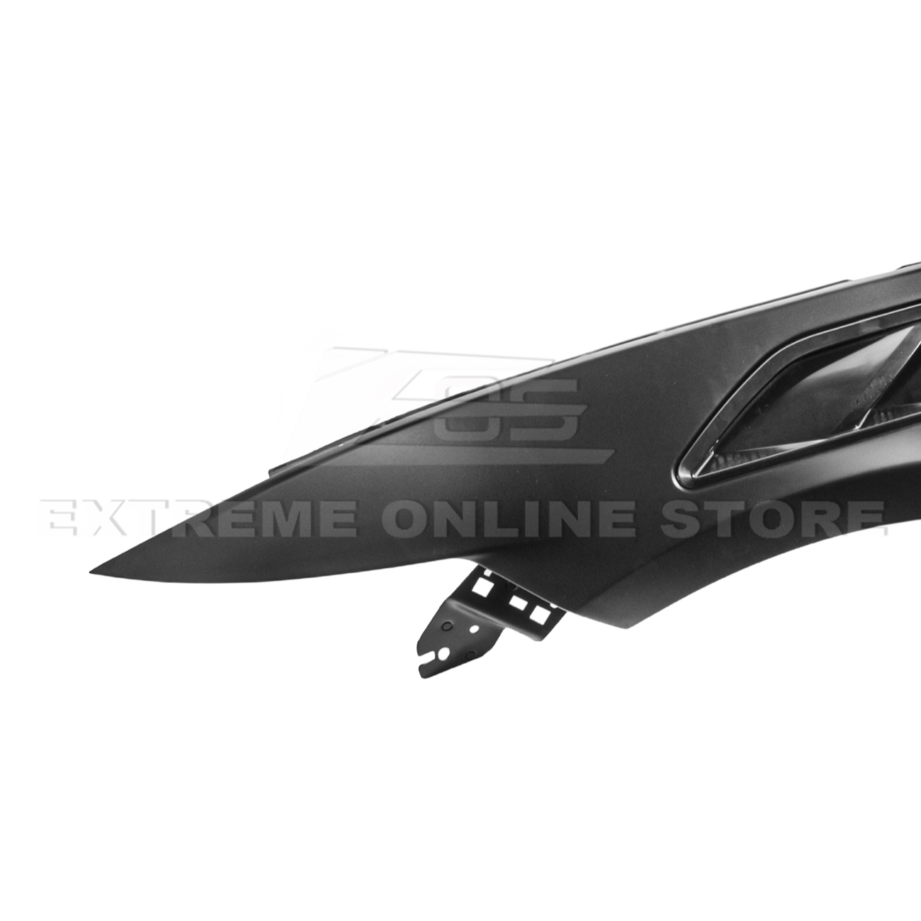 2015-17 Ford Mustang S550 | GTD Style Primed Black Front Side Vented Fenders