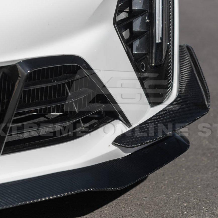 2020-Up Cadillac CT4-V Blackwing Front Lip Splitter & Carnards