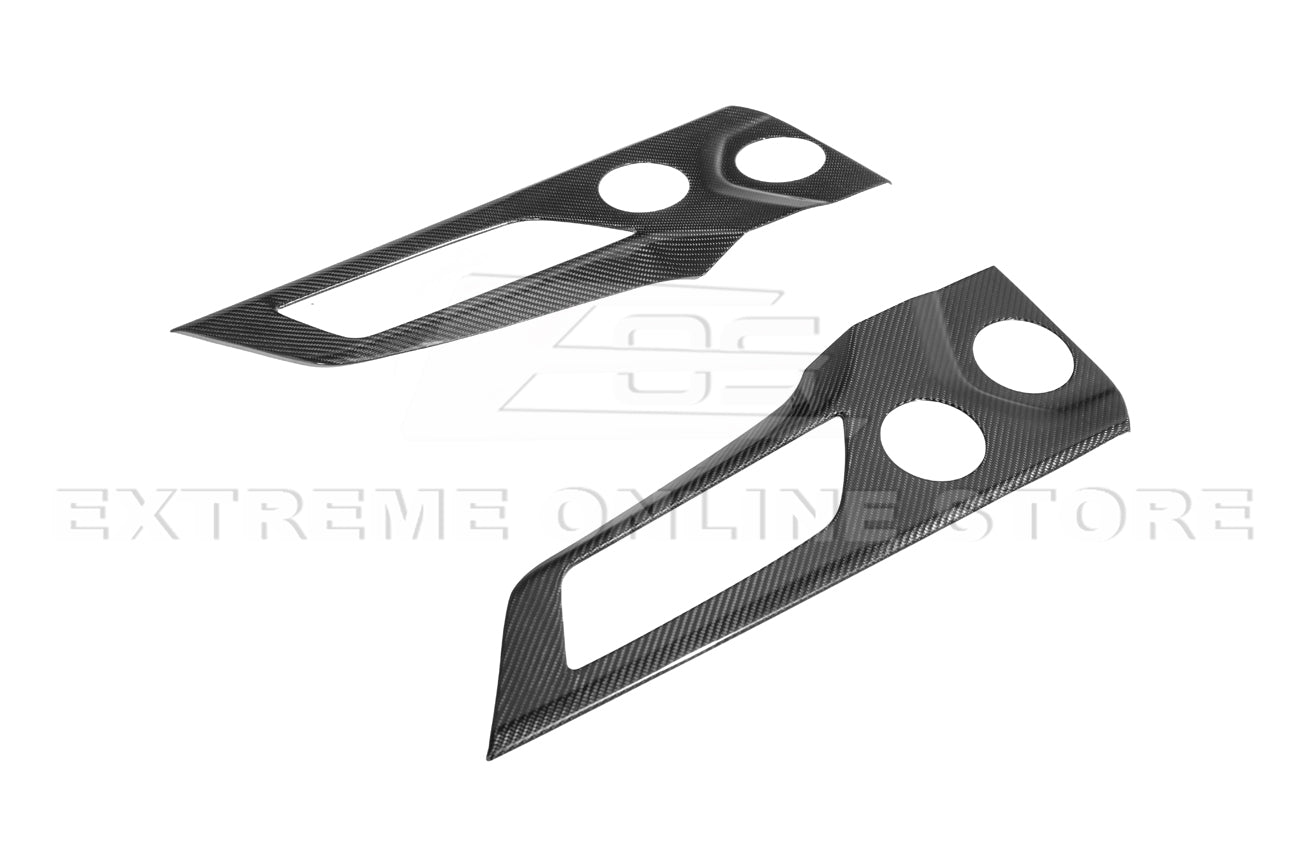 2024-Up Ford Mustang DRY CARBON FIBER Door Speaker Panel Trim Cover