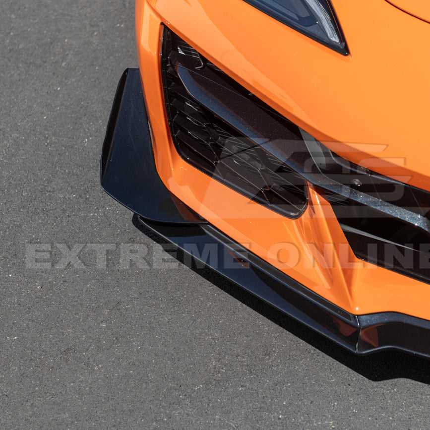 Chevrolet Corvette C8 Z06 / E-Ray DRY CARBON FIBER Front Side Canards