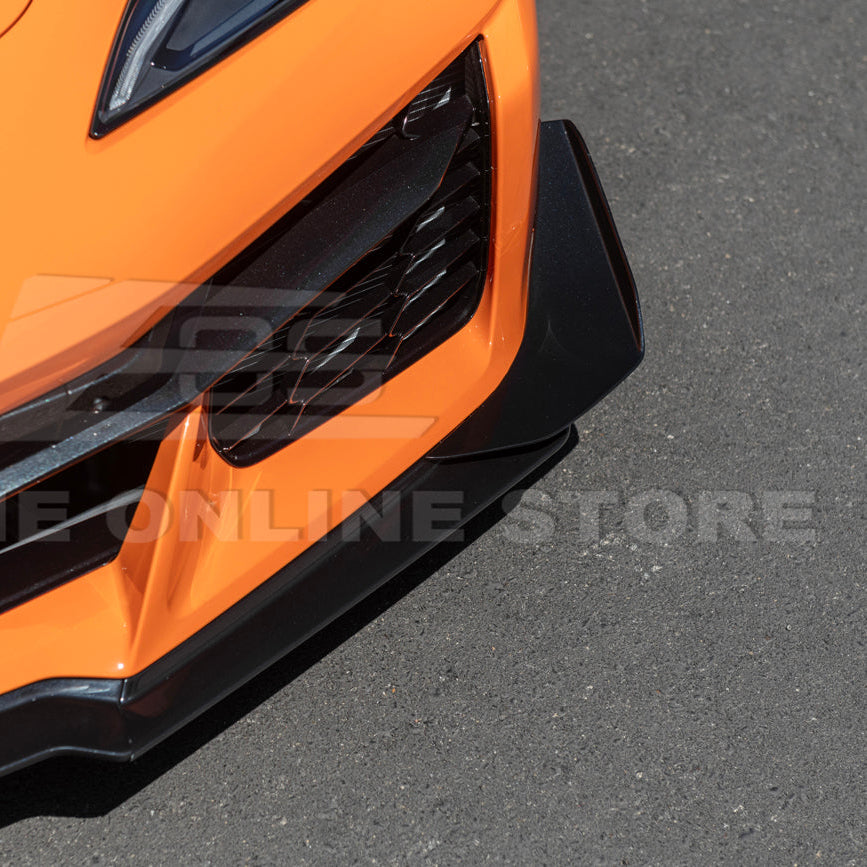 Chevrolet Corvette C8 Z06 / E-Ray DRY CARBON FIBER Front Side Canards
