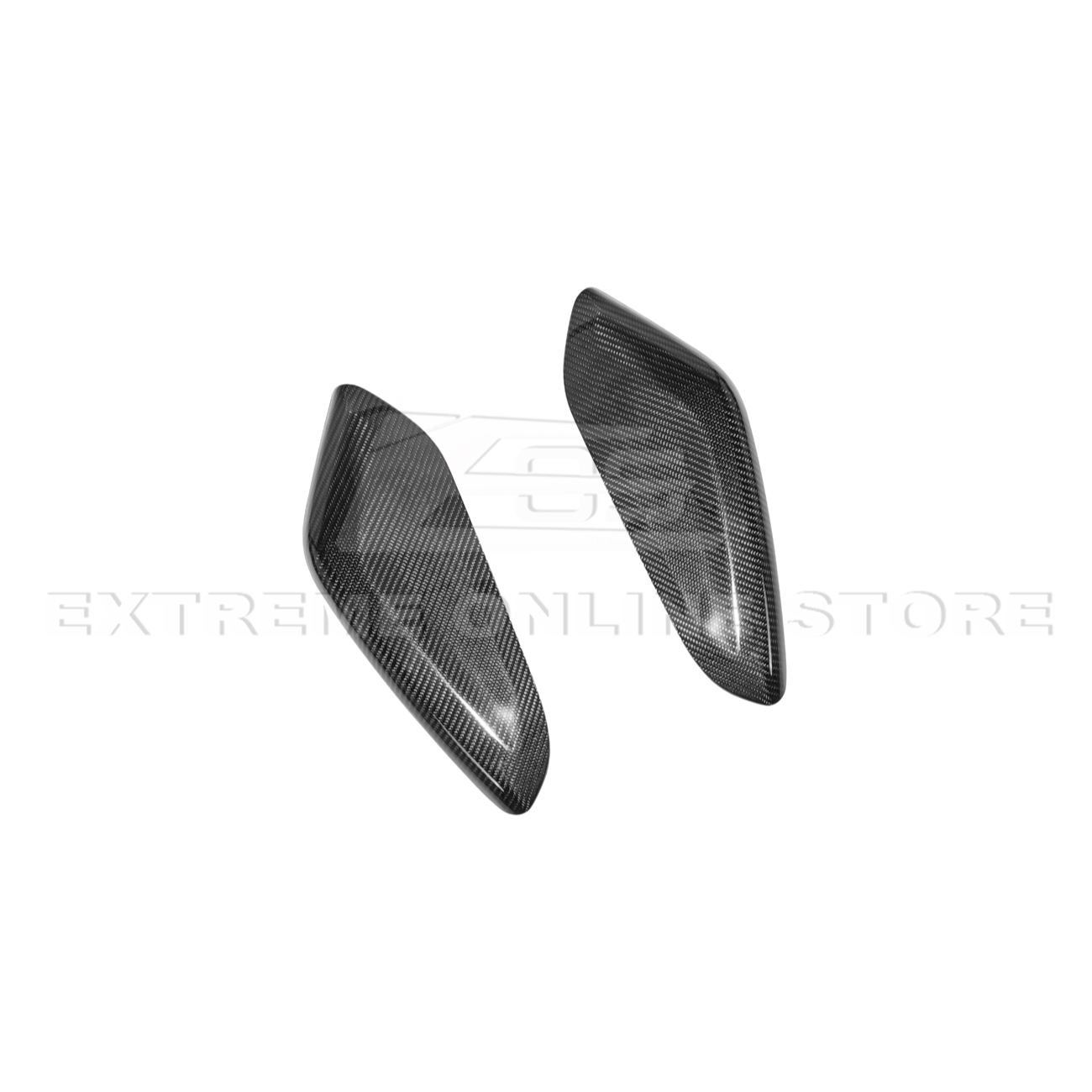 2019-24 Camaro Dry Carbon Fiber Front Side Knee Pad Panel Cover Pair