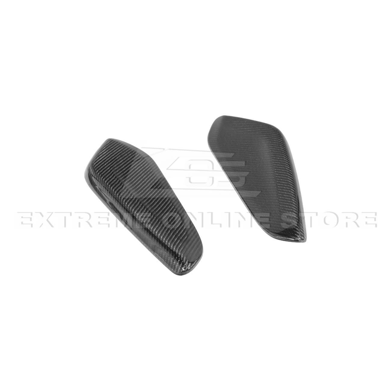 2019-24 Camaro Dry Carbon Fiber Front Side Knee Pad Panel Cover Pair