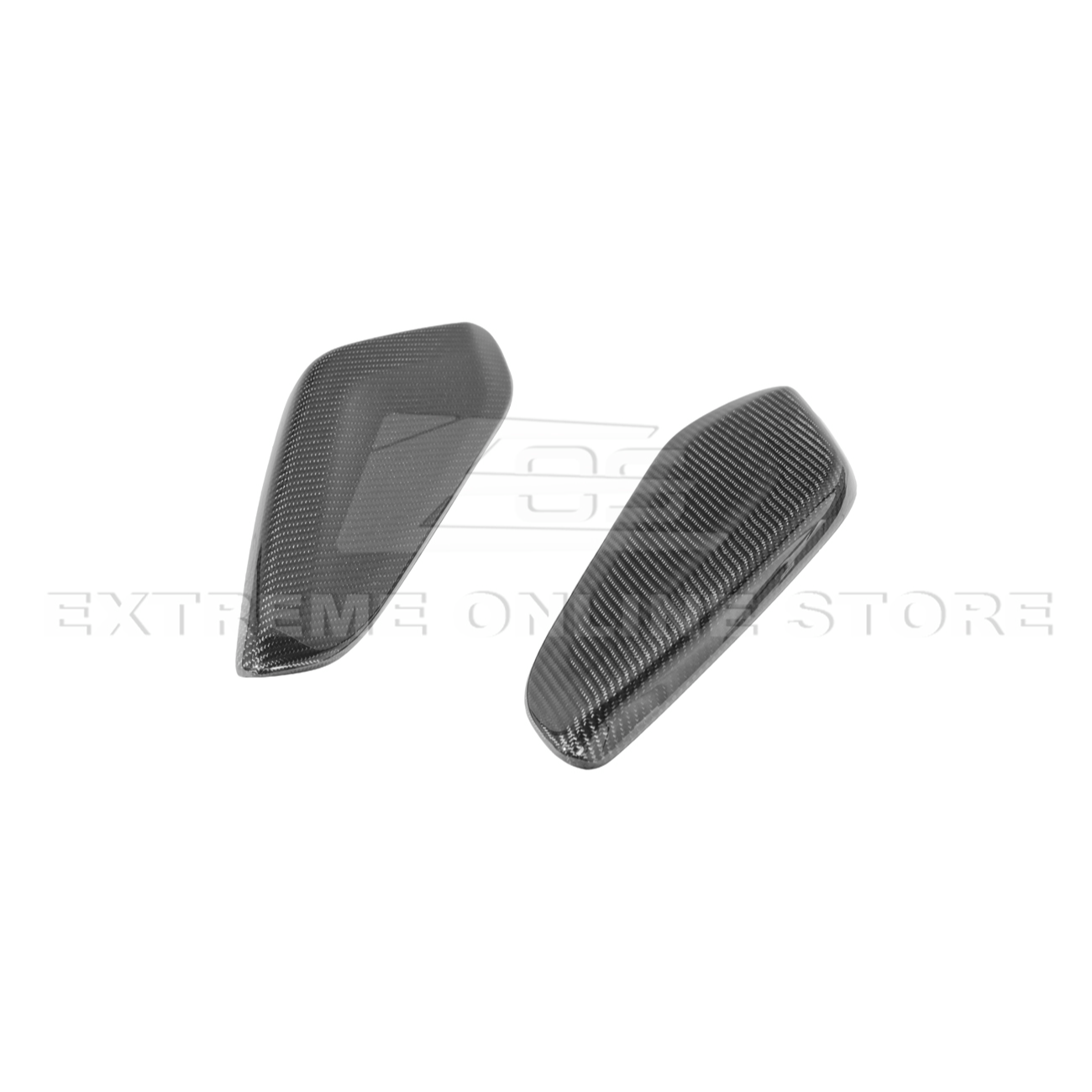 2019-24 Camaro Dry Carbon Fiber Front Side Knee Pad Panel Cover Pair
